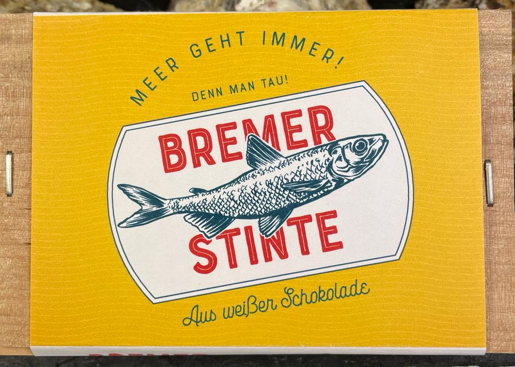 Schokolade Bremer Stinte 50 g Weiße Schokolade