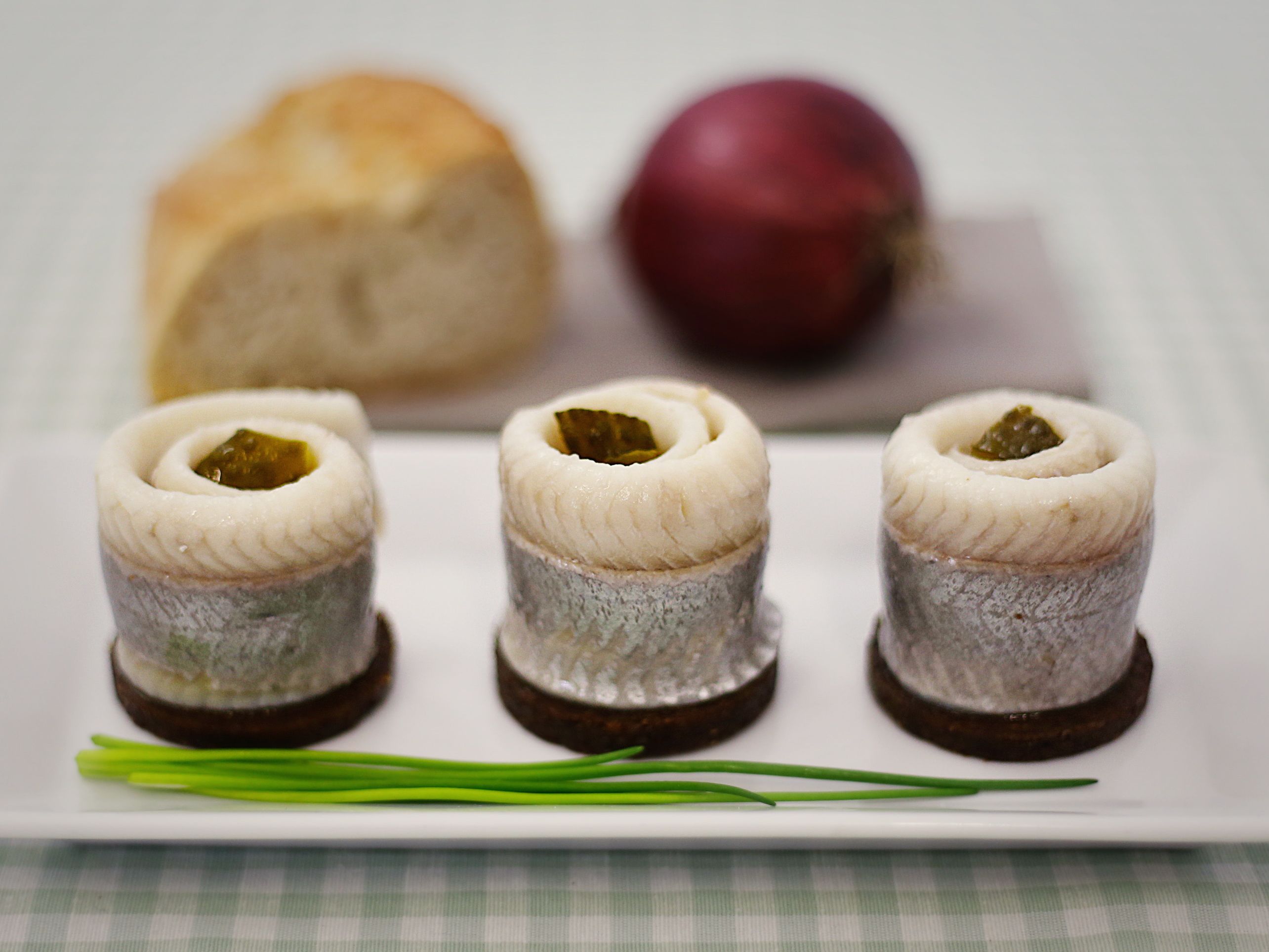 Gabelrollmops ohne Haut